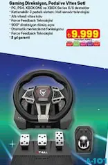 THULL GAMİNG OYUN DİREKSİYON PEDAL VE VİTES SETİ
